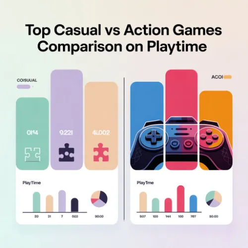 Top casual vs Action Games comparison
